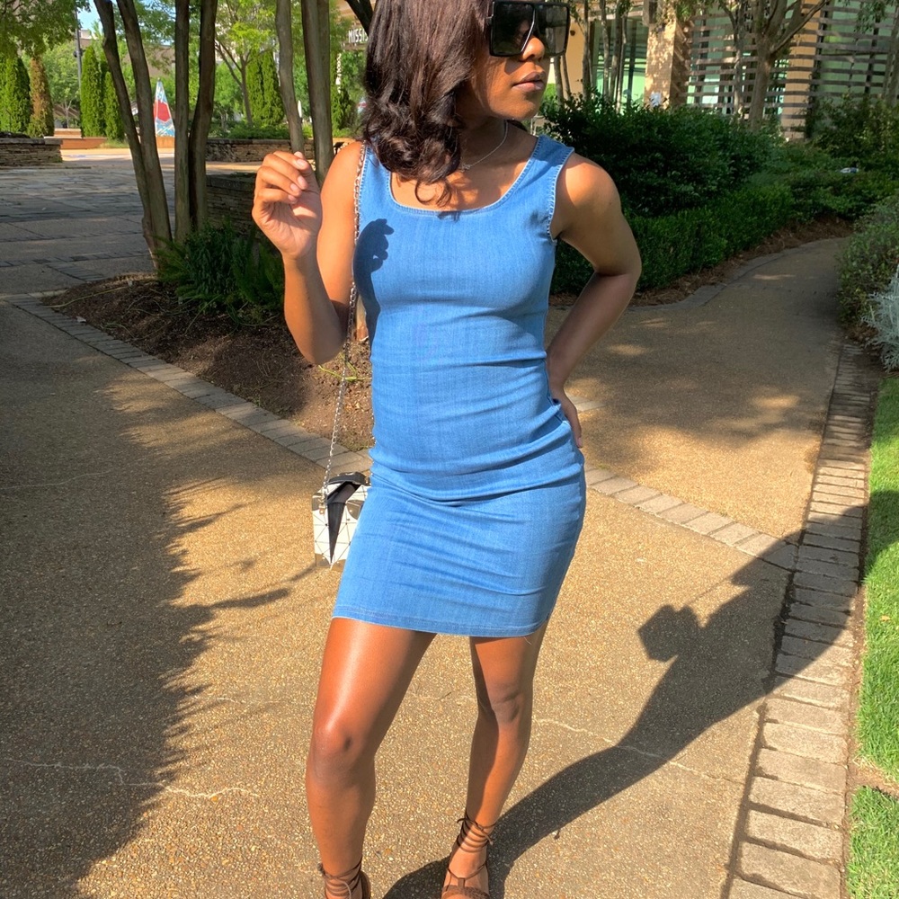 denim dress